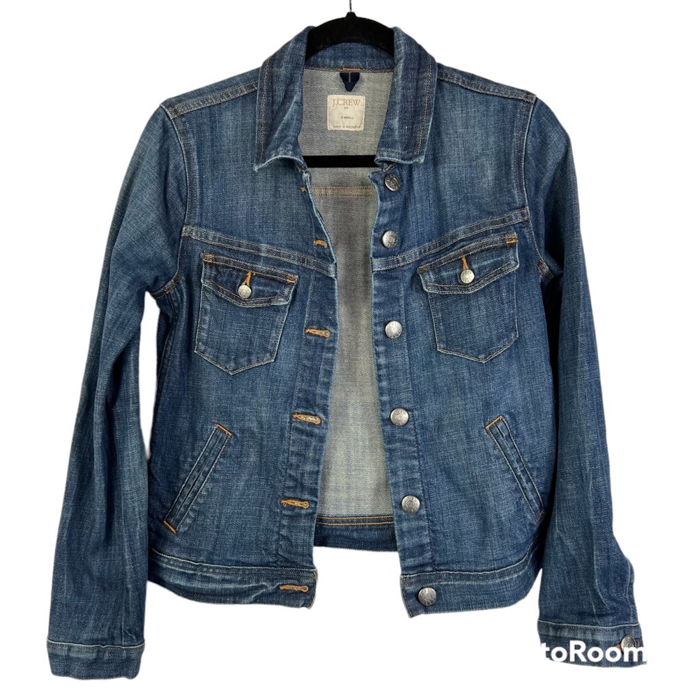 J Crew Factory Blue Denim Jean Jacket Women’s Size XS